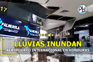 Lluvias inundan Aeropuerto Internacional de Palmerola en Comayagua