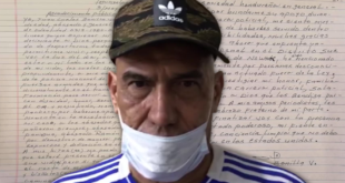 Juan Carlos “El Tigre” Bonilla escribe carta previo a su extradición