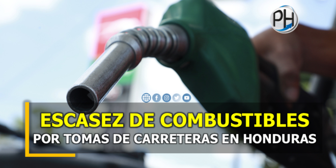 Honduras enfrenta escasez de combustible por tomas de carreteras