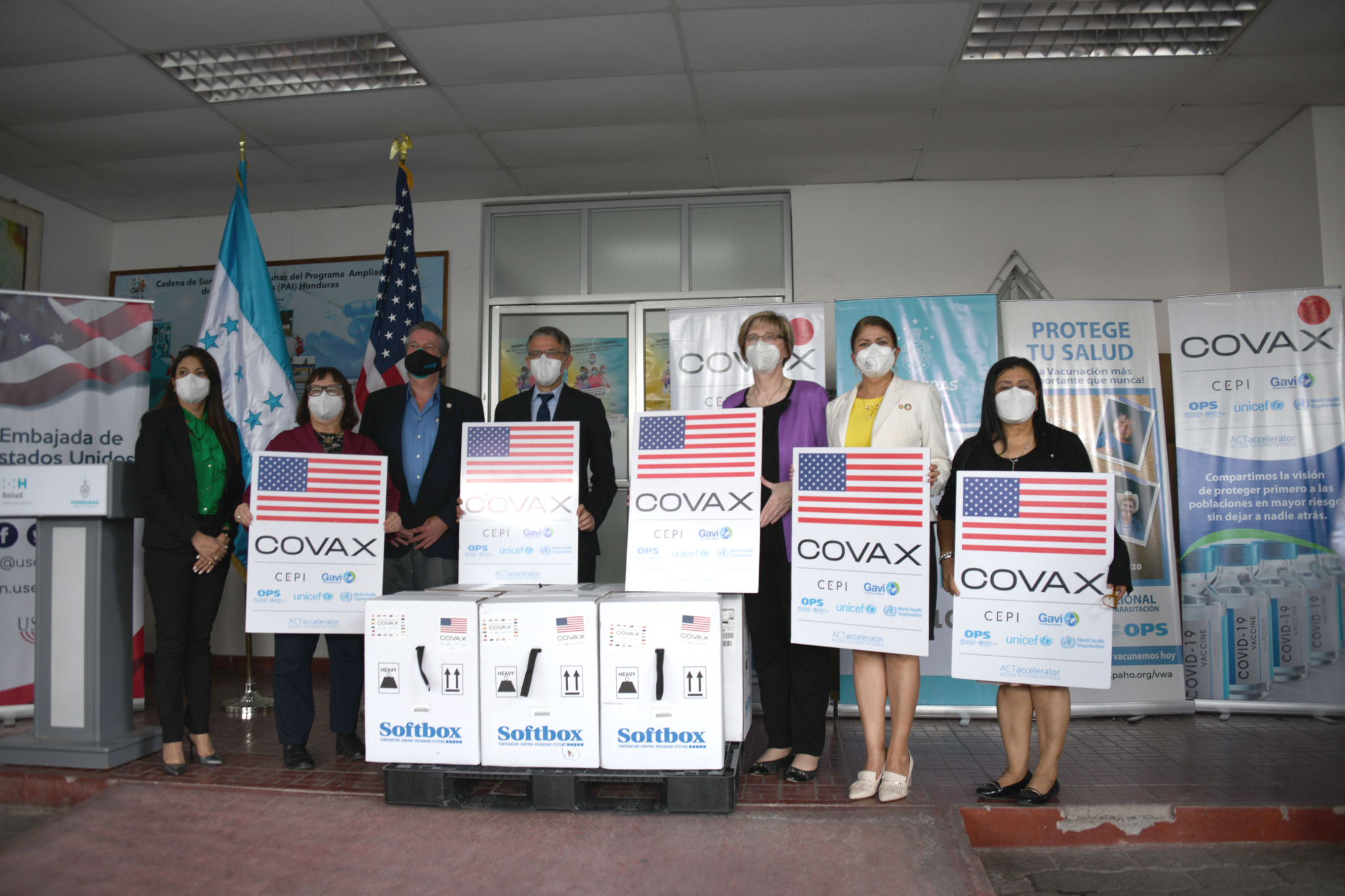 EEUU dona a Honduras 249,210 vacunas Pfizer contra Covid-19