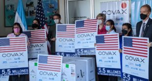 EEUU dona a Honduras 300,690 dosis de vacunas Pfizer