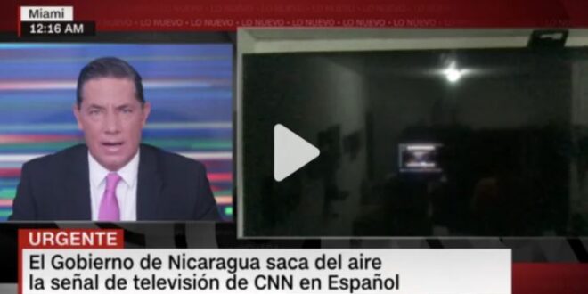 SIP condena bloqueo de CNN en Español en Nicaragua