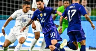 Argentina goleó 3-0 a Honduras con un doblete de Lionel Messi