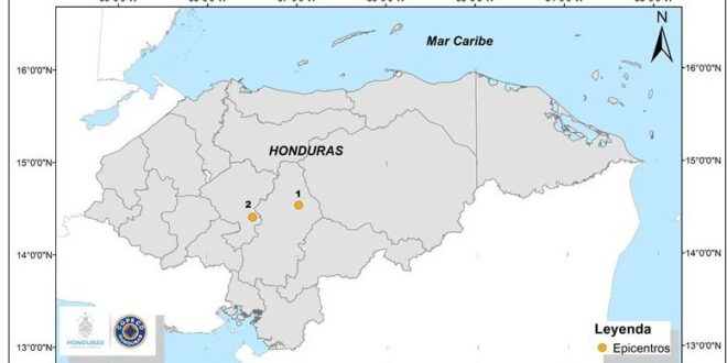 En alerta zona central de Honduras tras registrarse dos sismos