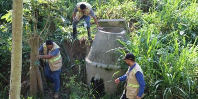 Investigan impacto ambiental por derrame de aguas residuales en SPS