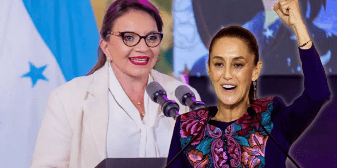 Xiomara Castro felicita a Sheinbaum, “la primera mujer Presidenta electa de México”