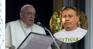 Papa Francisco condenó el asesinato del ambientalista Juan López en Honduras